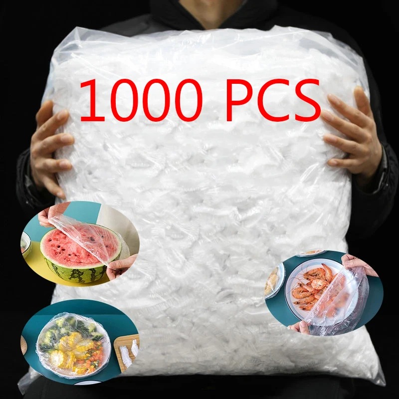 Food Storage Long Term - ฝาครอบอาหารแบบใช้แล้วทิ้ง Saran Wrap ลําไส้เกรดอาหารสดถุงพลาสติกห้องครัวอุปกรณ์เสริม