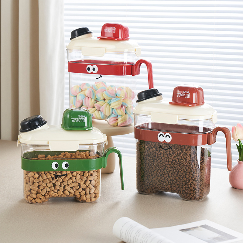 Food Storage Cupboard - ภาชนะเก็บอาหารสัตว์เลี้ยงกันความชื้น เกรดอาหารสำหรับอาหารแมวและสุนัข กล่องและถังเก็บอาหารสัตว์เลี้ยงแบบปิดสนิทสำหรับอาหารเม็ดแมว