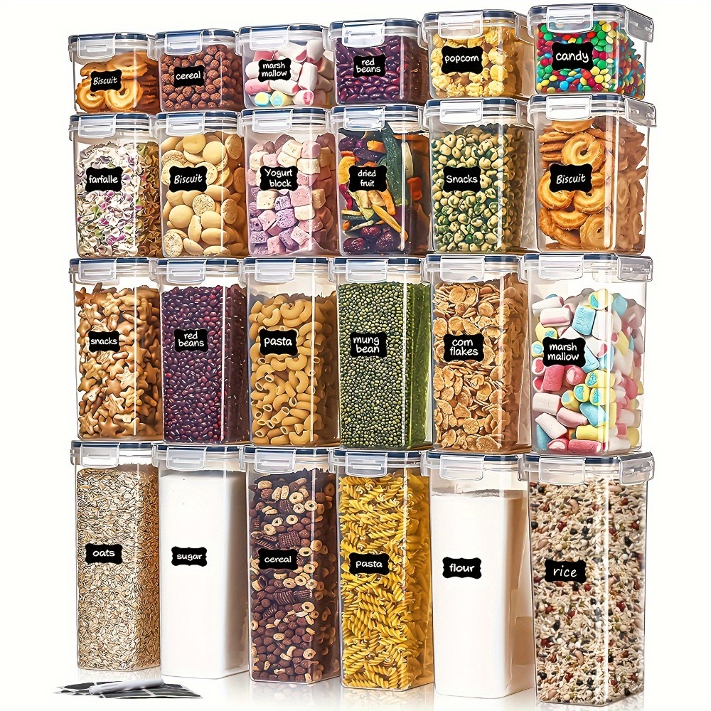 Food Storage Cupboard - 24 ชิ้น กล่องเก็บอาหาร 12 กล่อง 12