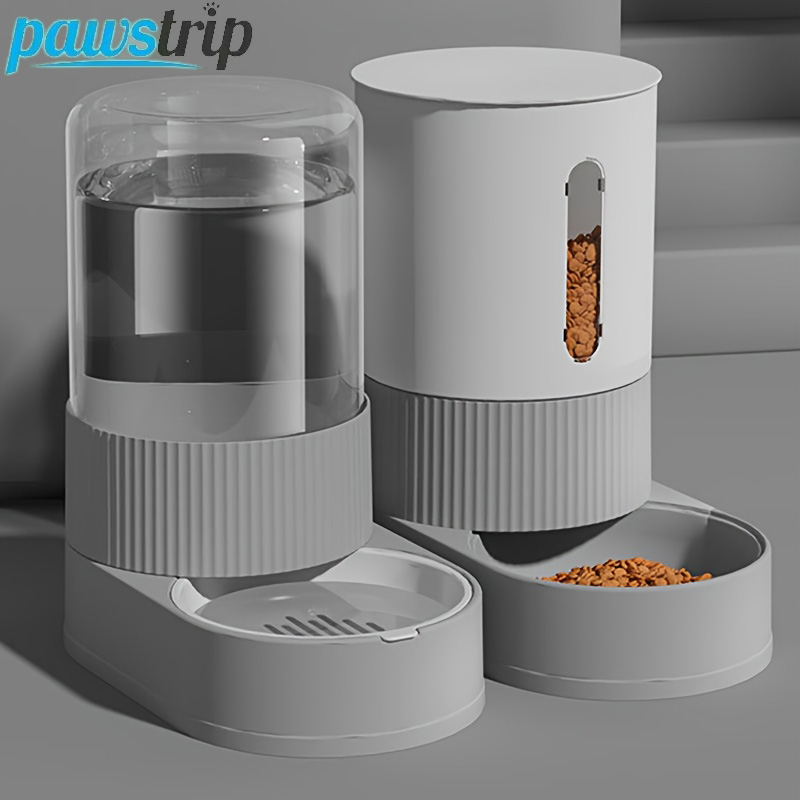Food Storage Large Plastic Containers - เครื่องให้อาหารแมวความจุขนาดใหญ่เครื่องให้น้ำแมวอัตโนมัติชามอาหารแมวแรงโน้มถ่วงภาชนะเก็บอาหารสำหรับแมวสุนัขสัตว์เลี้ยง