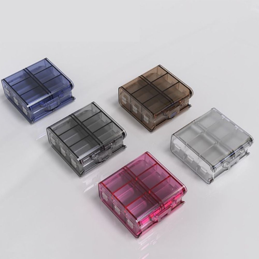 Food Storage Large Plastic Containers - กล่องใส่ยา 12 ช่อง กล่องเก็บยาขนาดใหญ่ 2 ชั้น