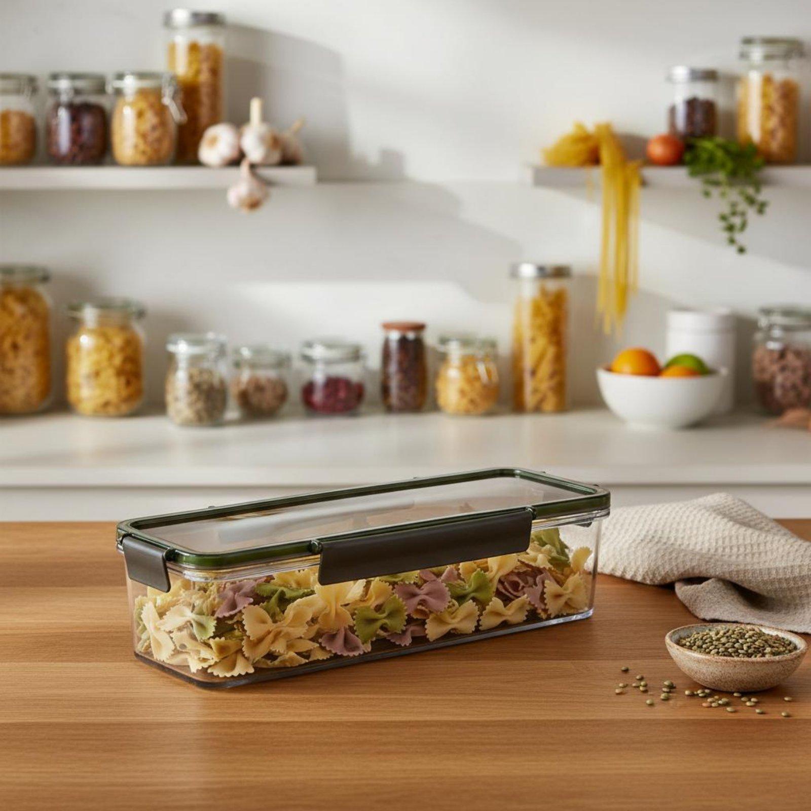 Food Storage Long Term - กระปุกเก็บเส้นก๋วยเตี๋ยวในครัว พร้อมซีลซิลิโคน สำหรับเก็บธัญพืชและขนมขบเคี้ยว จัดเก็บได้นาน