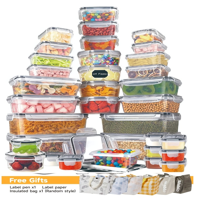 Food Storage Utensils - ชุดเก็บอาหารปลอดสาร BPA 48 ชิ้น – ภาชนะสุญญากาศ