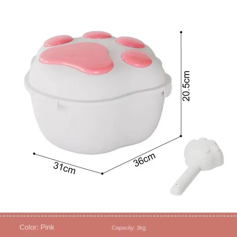 ถังเก็บอาหารสัตว์เลี้ยงแบบปิดส - Food Storage Large Plastic Containers บทวิจารณ์และราคา