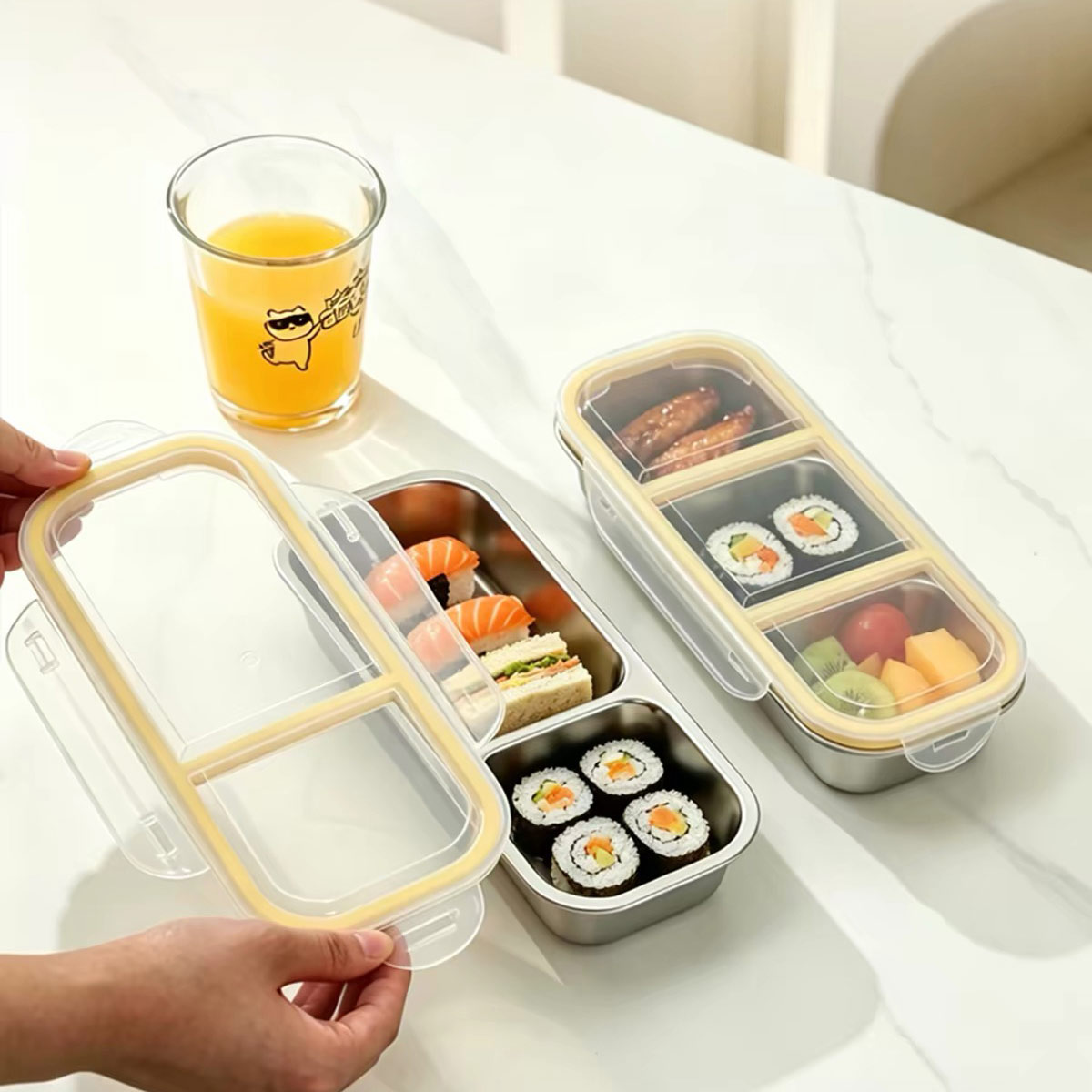 ภาชนะเก็บอาหารสแตนเลสพร้อมฝาปิ - Food Storage Cupboard บทวิจารณ์และราคา