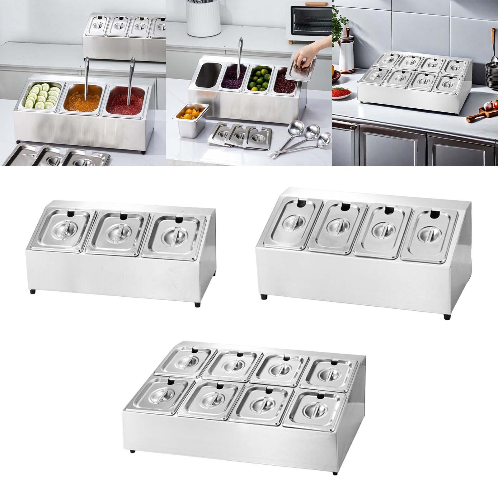 ถาดใส่เครื่องปรุงเชิงพาณิชย์พร - Food Storage Hot Box บทวิจารณ์และราคา