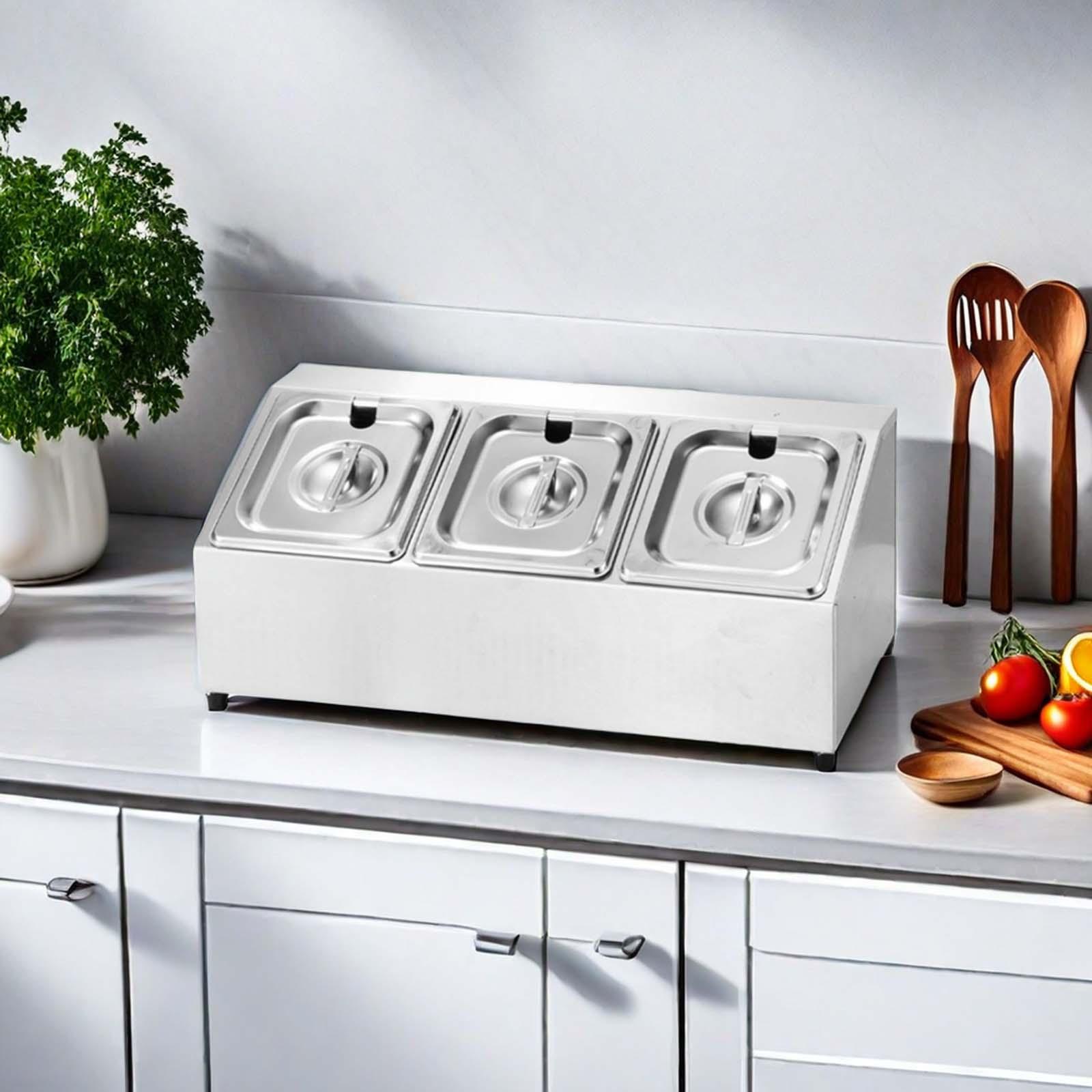 ถาดใส่เครื่องปรุงเชิงพาณิชย์พร - Food Storage Hot Box บทวิจารณ์และราคา