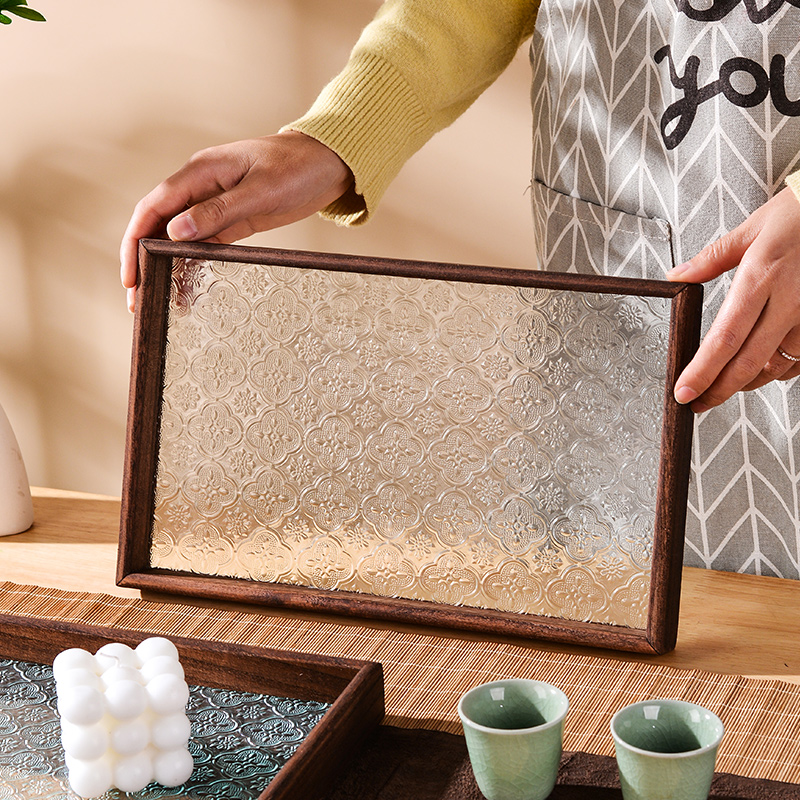 ถาดเก็บชุดชาทรงสี่เหลี่ยมผืนผ้ - Food Storage Set Glass บทวิจารณ์และราคา