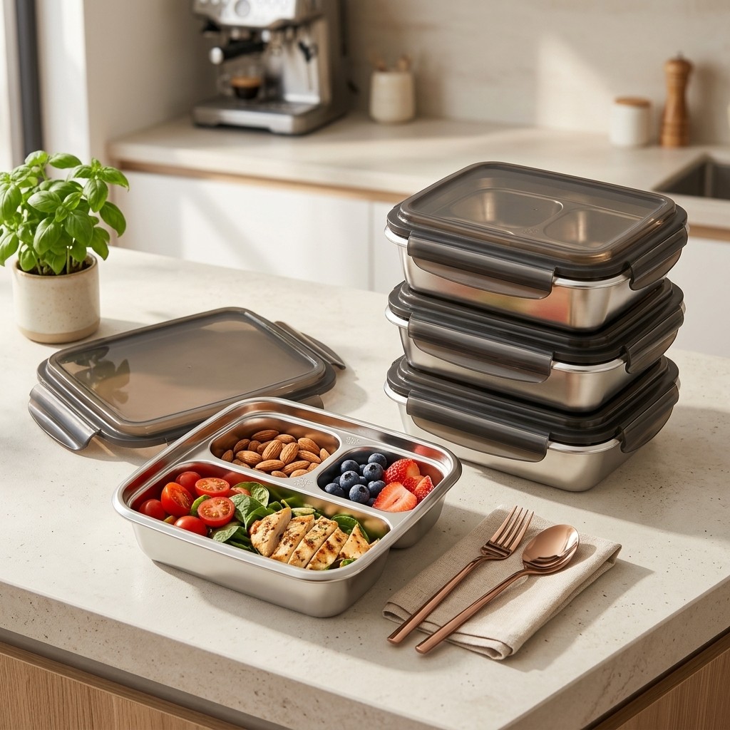 กล่องอาหารกลางวันความจุขนาดใหญ - Food Storage Microwave Safe บทวิจารณ์และราคา