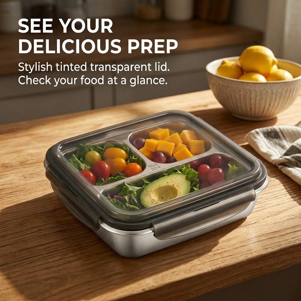 กล่องอาหารกลางวันความจุขนาดใหญ - Food Storage Microwave Safe บทวิจารณ์และราคา