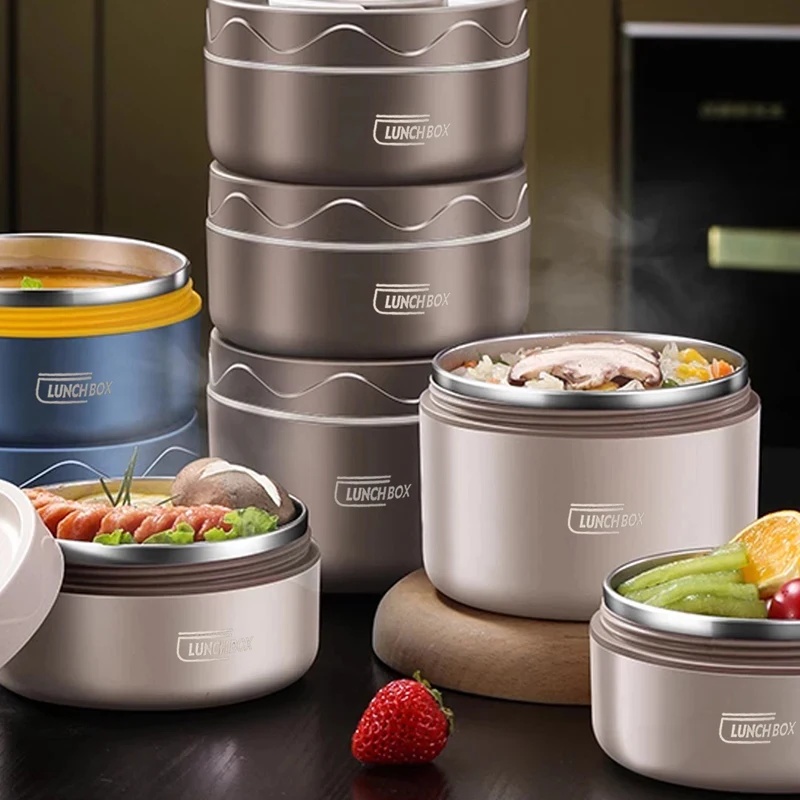 กล่องอาหารกลางวันแบบพกพา ทำจาก - Food Storage Thermos บทวิจารณ์และราคา