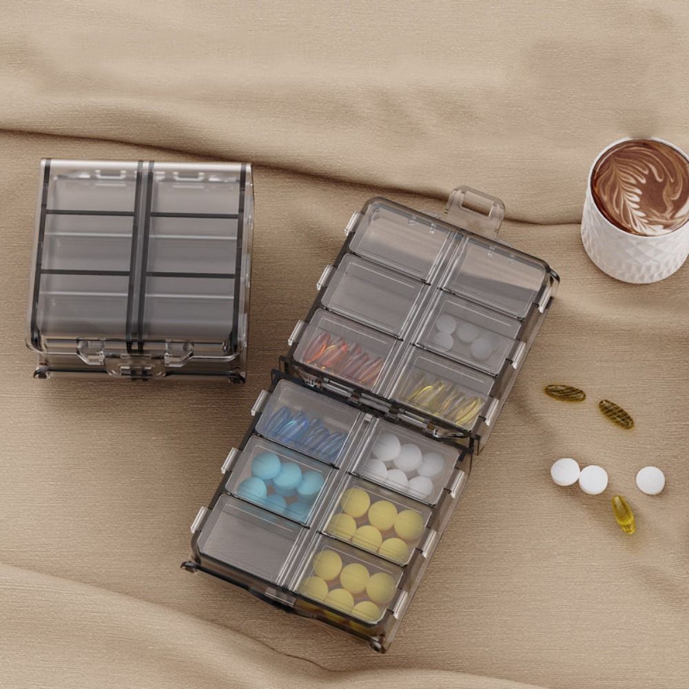 กล่องใส่ยา 12 ช่อง กล่องเก็บยา - Food Storage Large Plastic Containers บทวิจารณ์และราคา