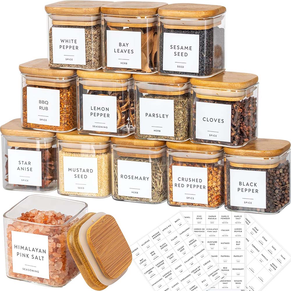 ชุดขวดโหลแก้วขนาด5ออนซ์พร้อมป้ - Food Storage Set Glass บทวิจารณ์และราคา