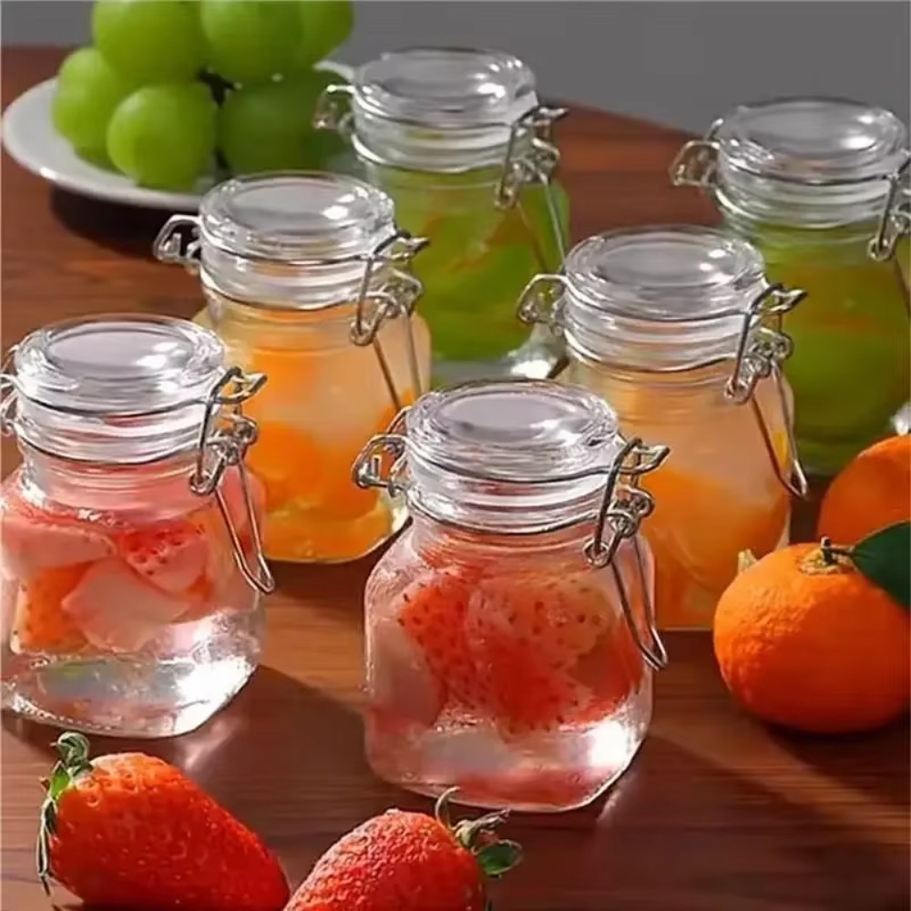 โหลแก้วปิดผนึก 50/100 มล. ฝาล็ - Food Storage Set Glass บทวิจารณ์และราคา