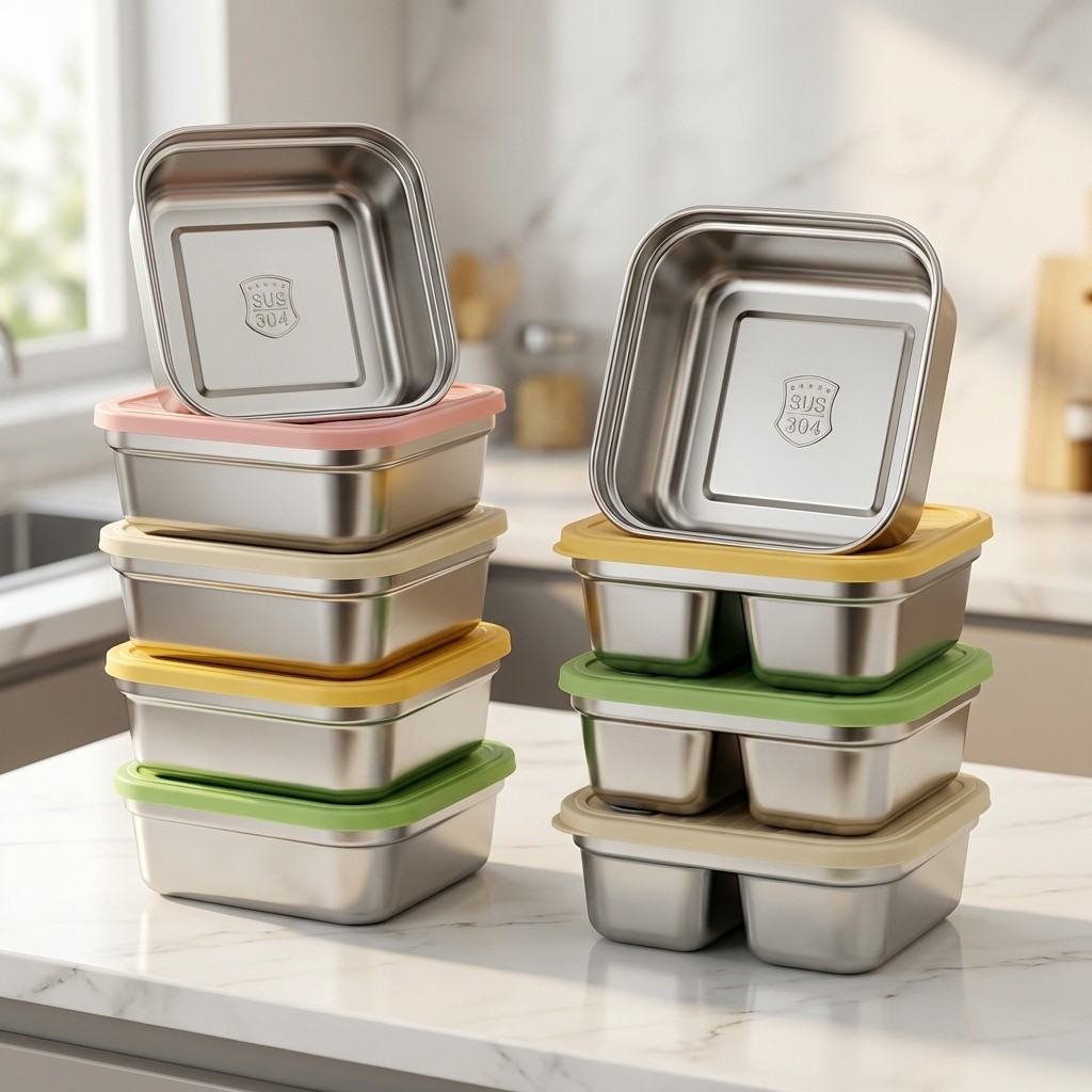 ภาชนะเก็บผักผลไม้แบบวางซ้อนกัน - Food Storage Microwave Safe บทวิจารณ์และราคา