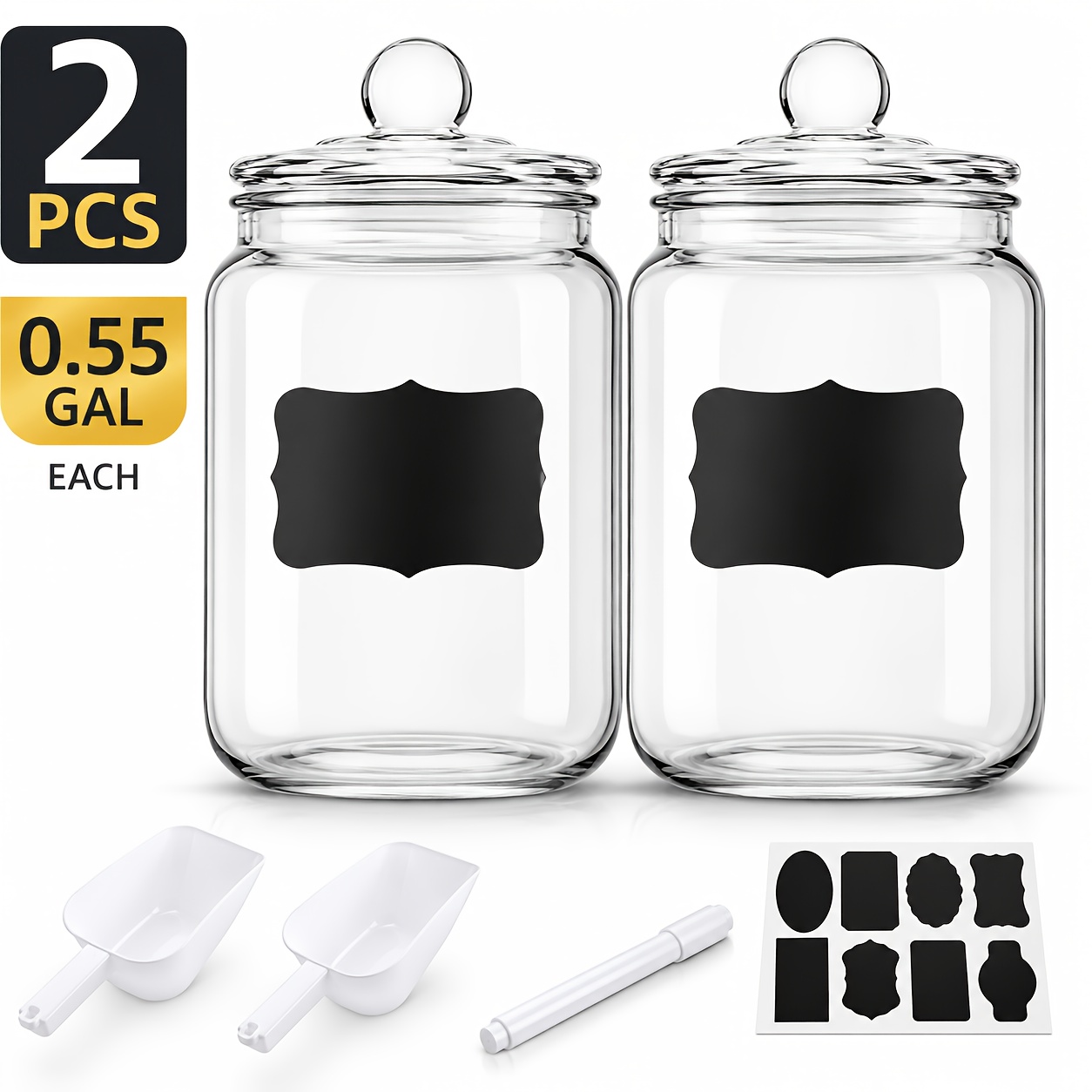 โหลแก้วสำหรับเก็บของในครัว 2 ช - Food Storage Utensils บทวิจารณ์และราคา