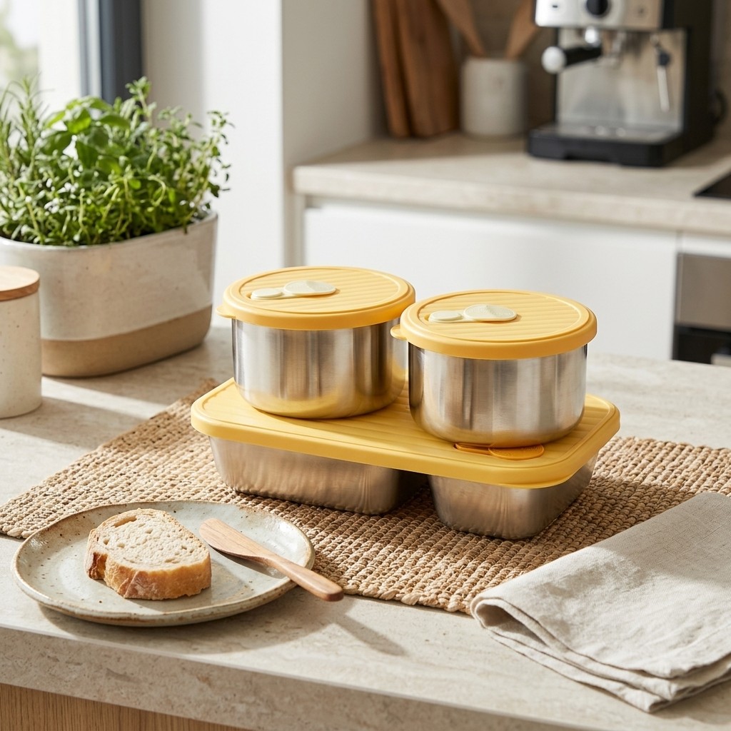 กล่องอาหารกลางวันสแตนเลส 304 ส - Food Storage Microwave Safe บทวิจารณ์และราคา