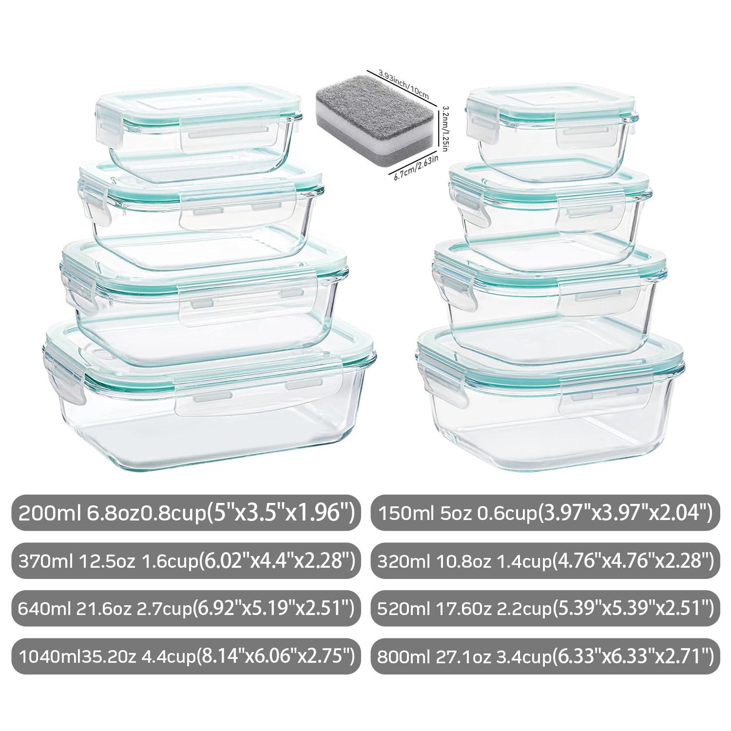กล่องเก็บอาหารแก้วแบบพกพา - กล - Food Storage Microwave Safe บทวิจารณ์และราคา