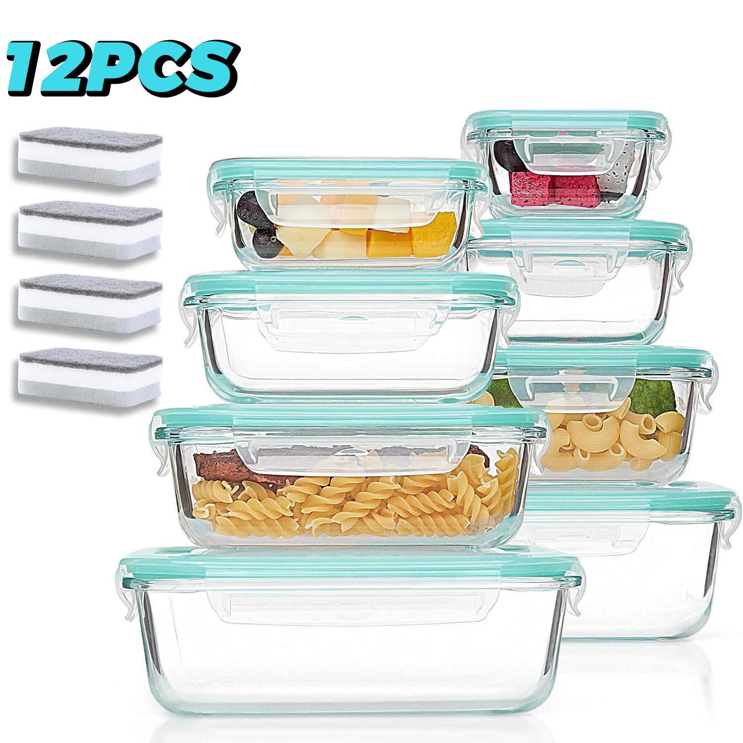 กล่องเก็บอาหารแก้วแบบพกพา - กล - Food Storage Microwave Safe บทวิจารณ์และราคา