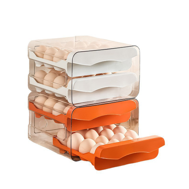 กล่องเก็บไข่สองชั้นพร้อมลิ้นชั - Food Storage Large Plastic Containers บทวิจารณ์และราคา