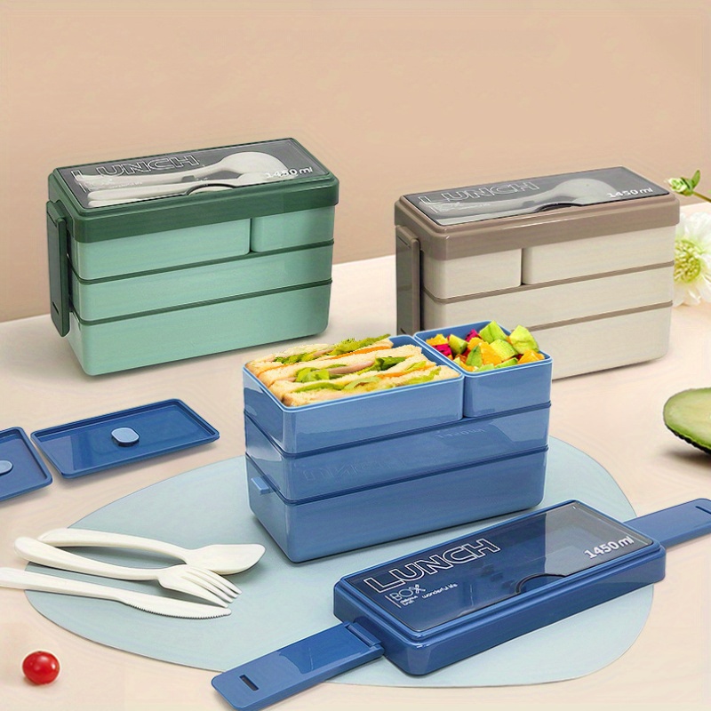 1450ML Bento กล่องอาหารกลางวัน - Food Storage Large Plastic Containers บทวิจารณ์และราคา