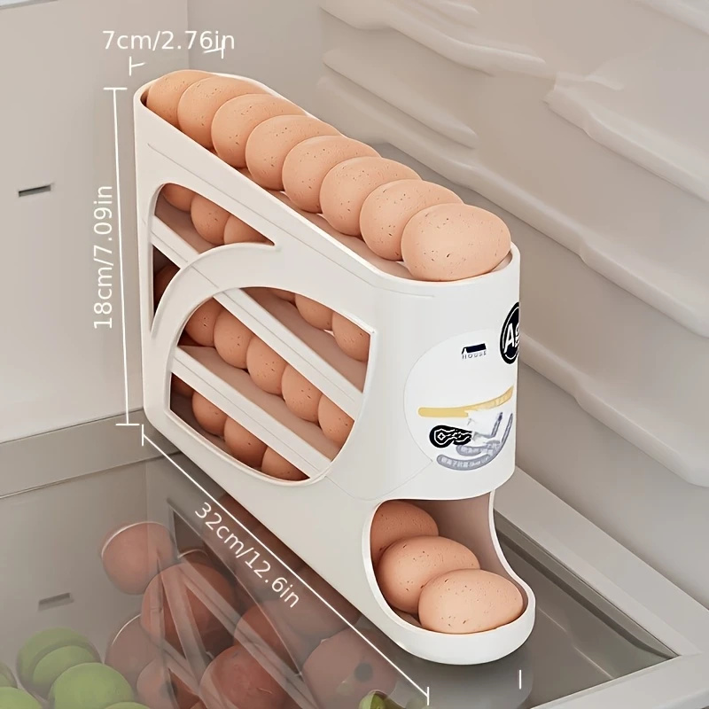 กล่องเก็บไข่แบบมีล้อ 3 ชั้น สำ - Food Storage Large Plastic Containers บทวิจารณ์และราคา