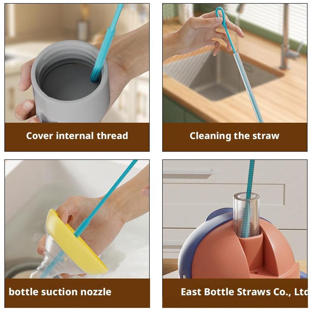 แปรงทำความสะอาดหลอดซิลิโคนขนาด - Food Storage Long Term บทวิจารณ์และราคา