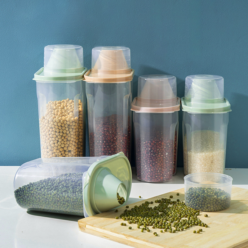 ห้องครัวขนาดใหญ่ Grain ถังเก็บ - Food Storage Large Plastic Containers บทวิจารณ์และราคา
