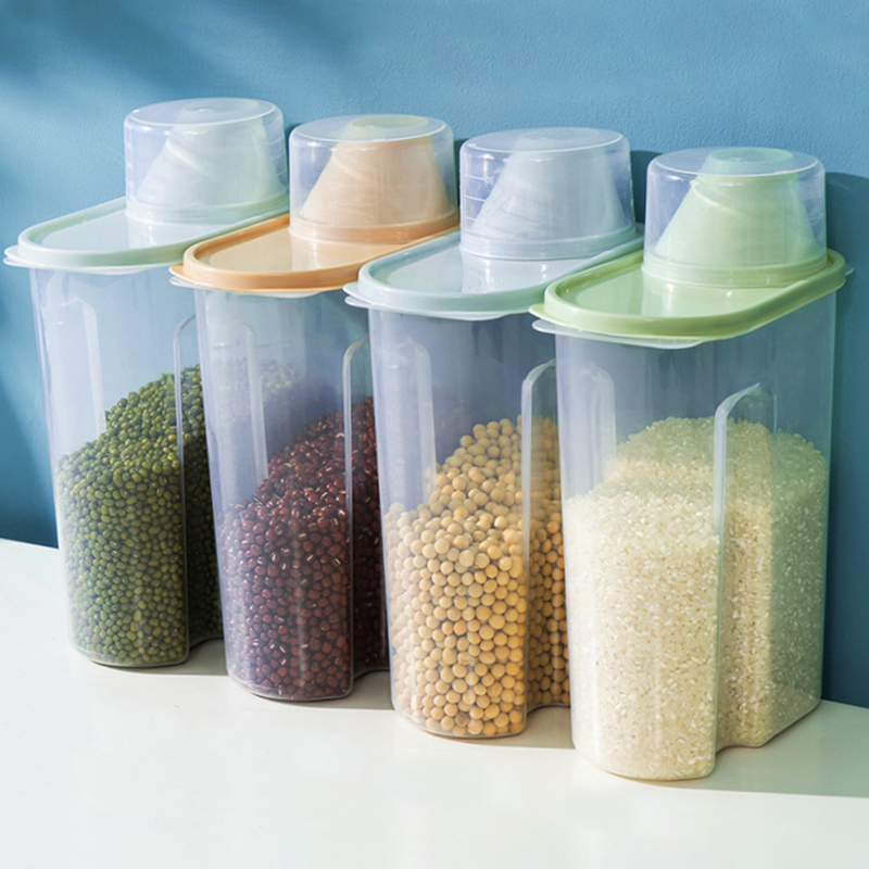 ห้องครัวขนาดใหญ่ Grain ถังเก็บ - Food Storage Large Plastic Containers บทวิจารณ์และราคา