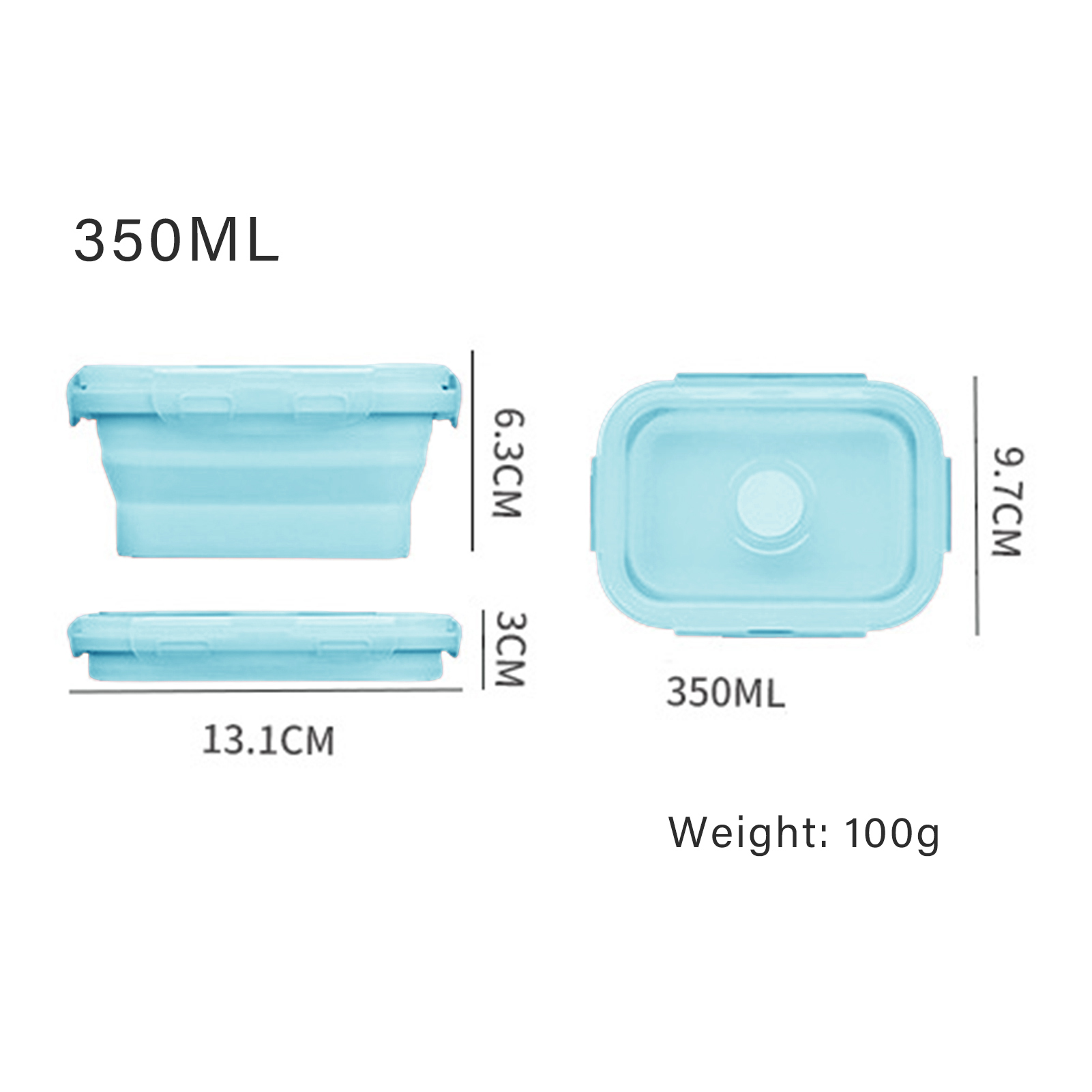 กล่องอาหารซิลิโคน เกรดอาหาร พั - Food Storage Microwave Safe บทวิจารณ์และราคา