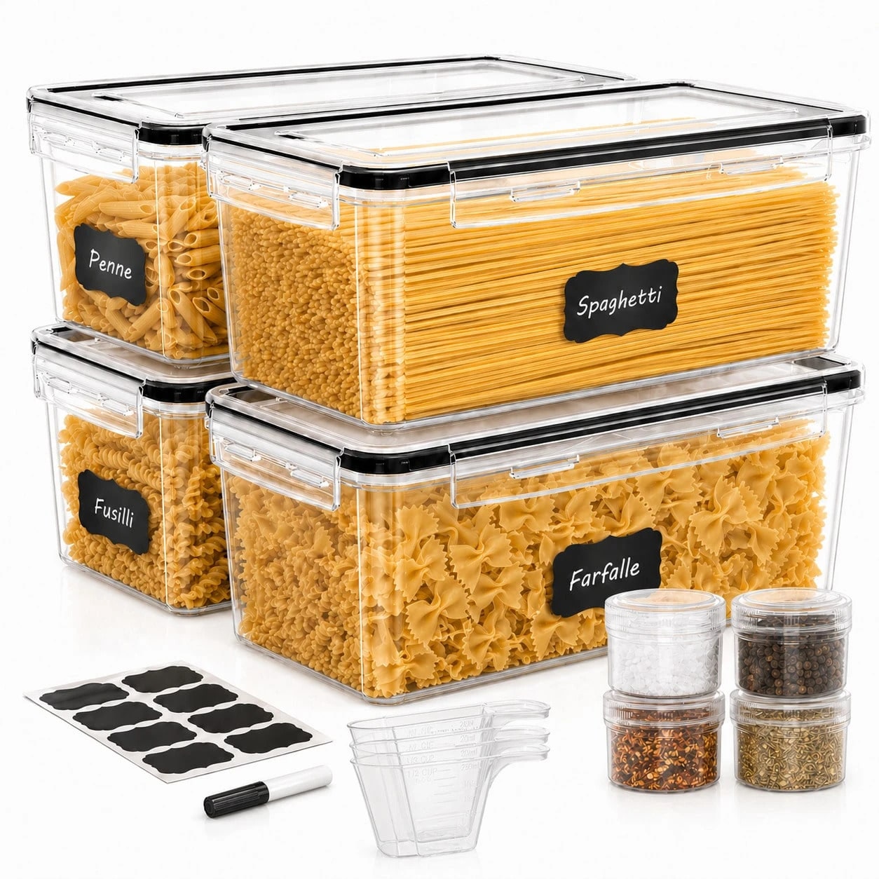 ชุดภาชนะเก็บอาหารขนาดใหญ่แบบปิ - Food Storage Large Plastic Containers บทวิจารณ์และราคา