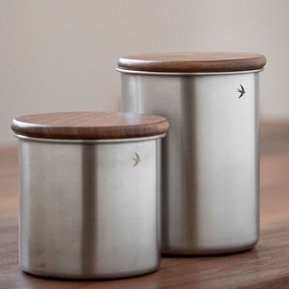 ใหม่! กระปุกมัทฉะสแตนเลส ฝาไม้ - Food Storage News บทวิจารณ์และราคา