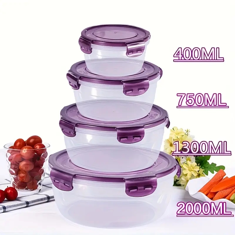 ภาชนะเก็บอาหารพลาสติก 4 ชิ้น ก - Food Storage Cupboard บทวิจารณ์และราคา