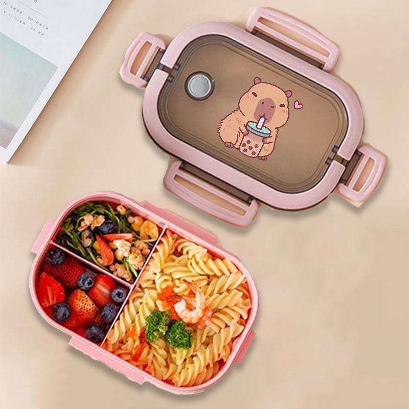 กล่องข้าวกลางวันลายคาปิบาร่า ล - Food Storage Cupboard บทวิจารณ์และราคา