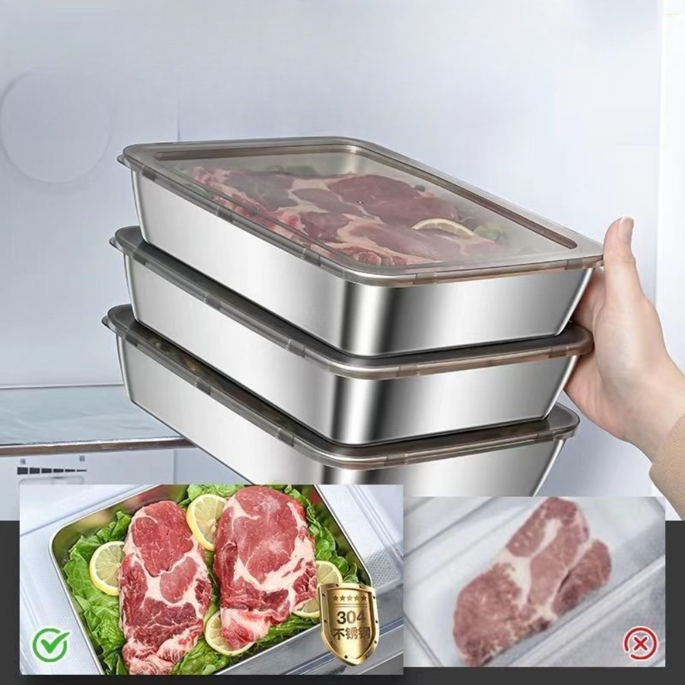 ถาดเสิร์ฟสแตนเลสเกรดอาหารพร้อม - Food Storage Equipment บทวิจารณ์และราคา