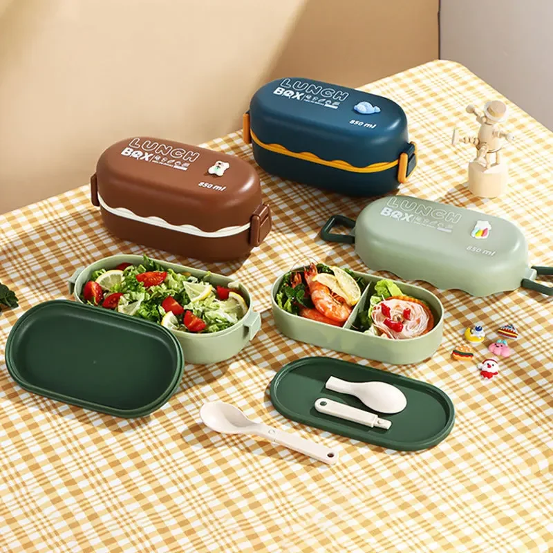 กล่องข้าวกลางวันพลาสติกสองชั้น - Food Storage Thermos บทวิจารณ์และราคา
