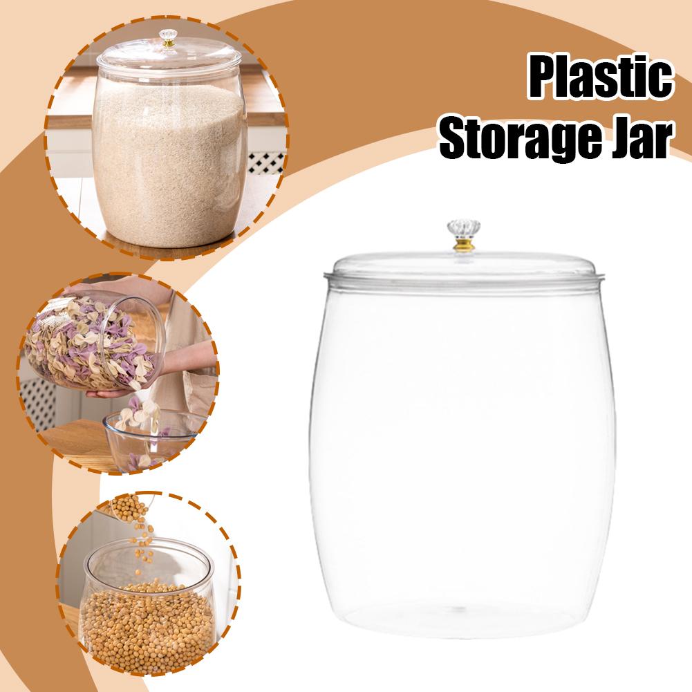 โหลพลาสติกใสขนาดใหญ่พร้อมฝาปิด - Food Storage Large Plastic Containers บทวิจารณ์และราคา