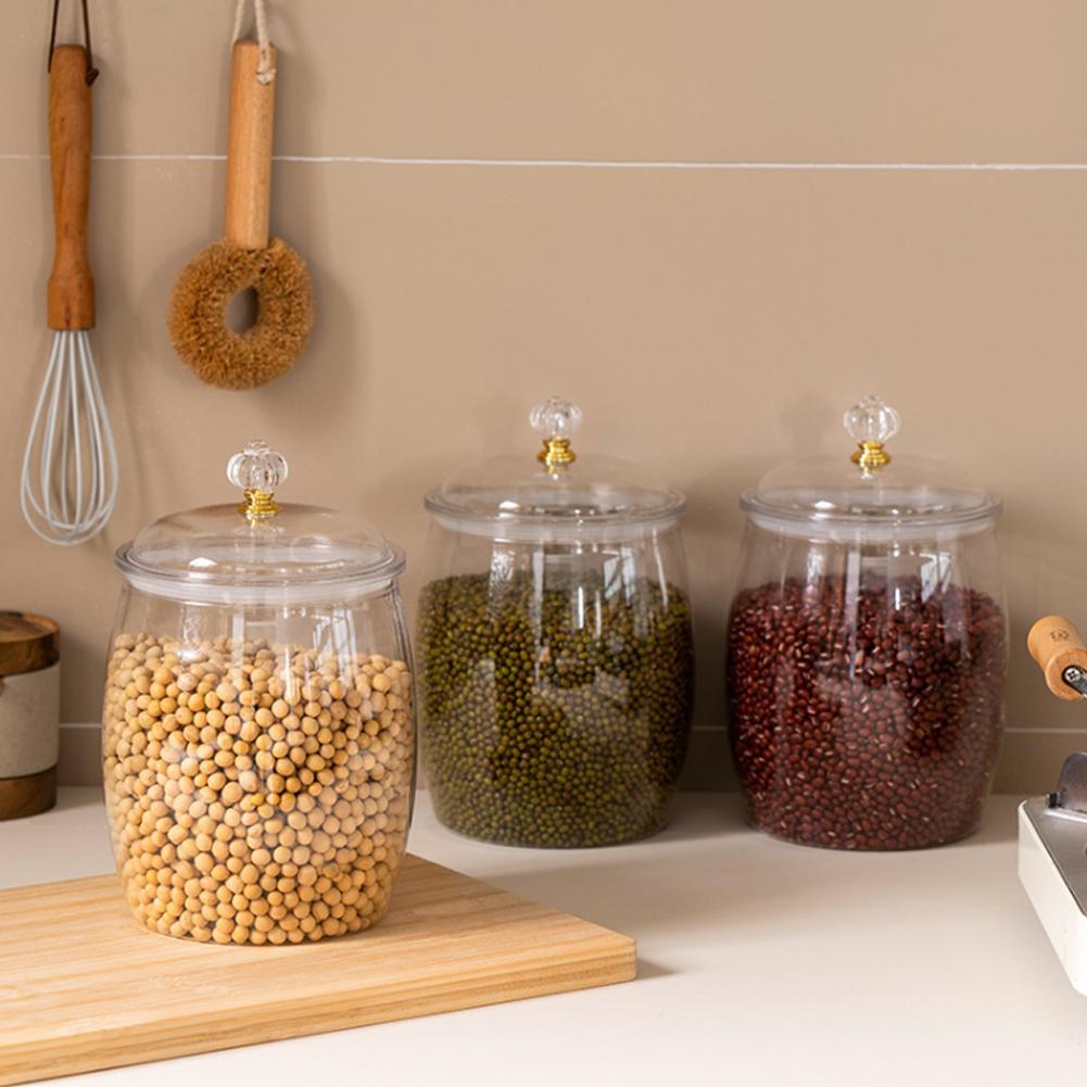 โหลพลาสติกใสขนาดใหญ่พร้อมฝาปิด - Food Storage Large Plastic Containers บทวิจารณ์และราคา