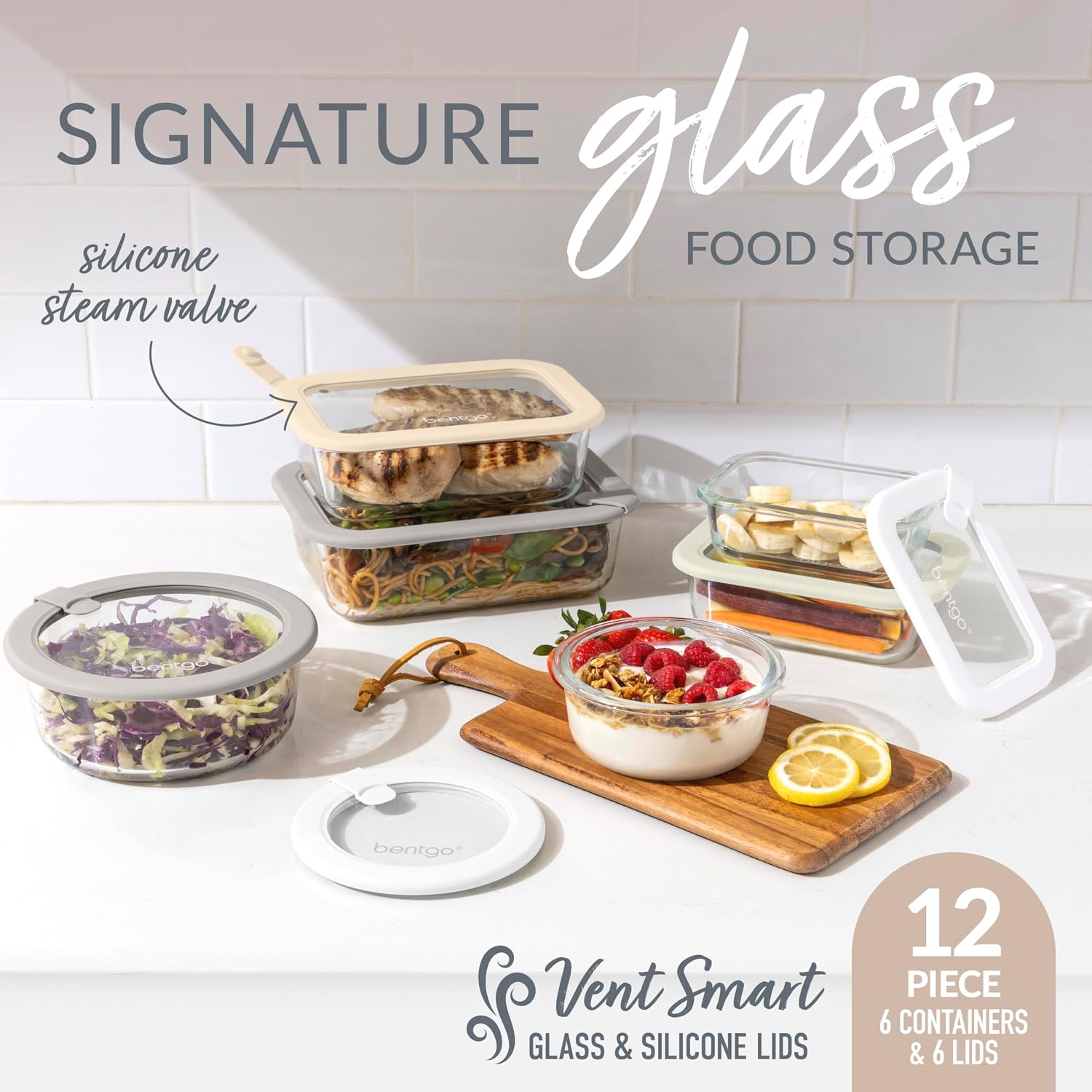 ชุดภาชนะเก็บอาหารแก้วพร้อมฝาปิ - Food Storage Set Glass บทวิจารณ์และราคา