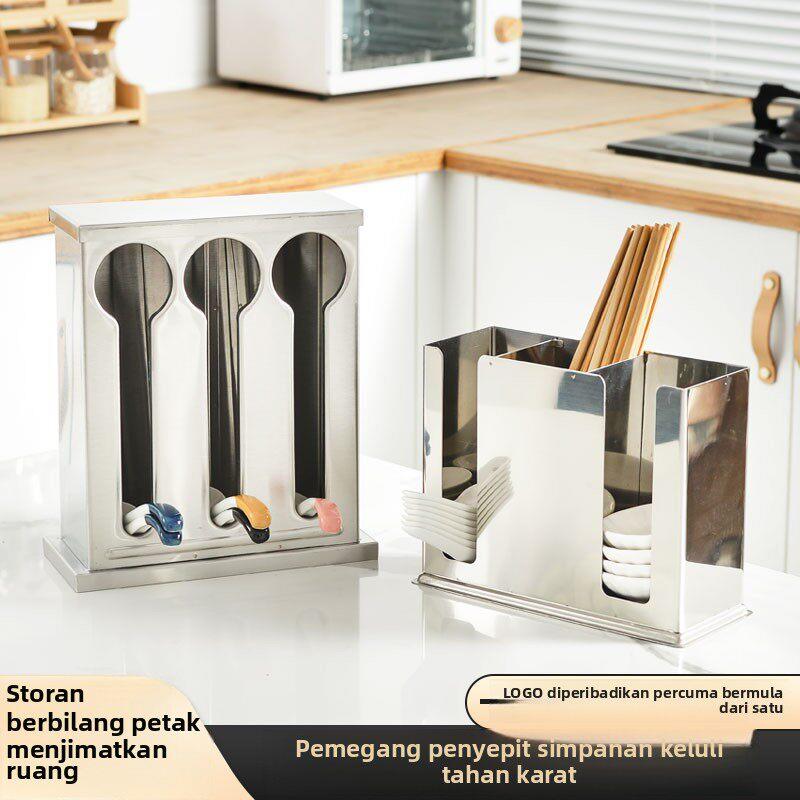 กล่องเก็บตะเกียบและช้อนสแตนเลส - Food Storage Utensils บทวิจารณ์และราคา