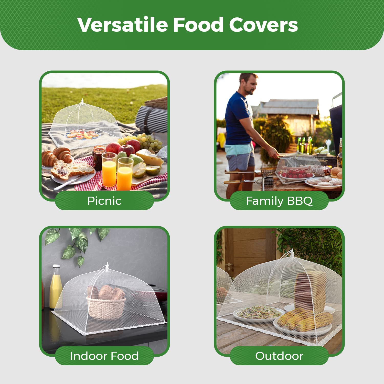 ฝาครอบอาหารแบบพับได้ ป้องกันแม - Food Storage Long Term บทวิจารณ์และราคา