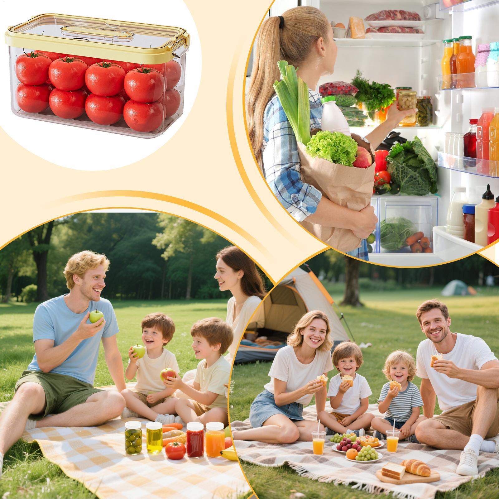 ภาชนะเก็บอาหารในตู้เย็นพร้อมฝา - Food Storage Large Plastic Containers บทวิจารณ์และราคา