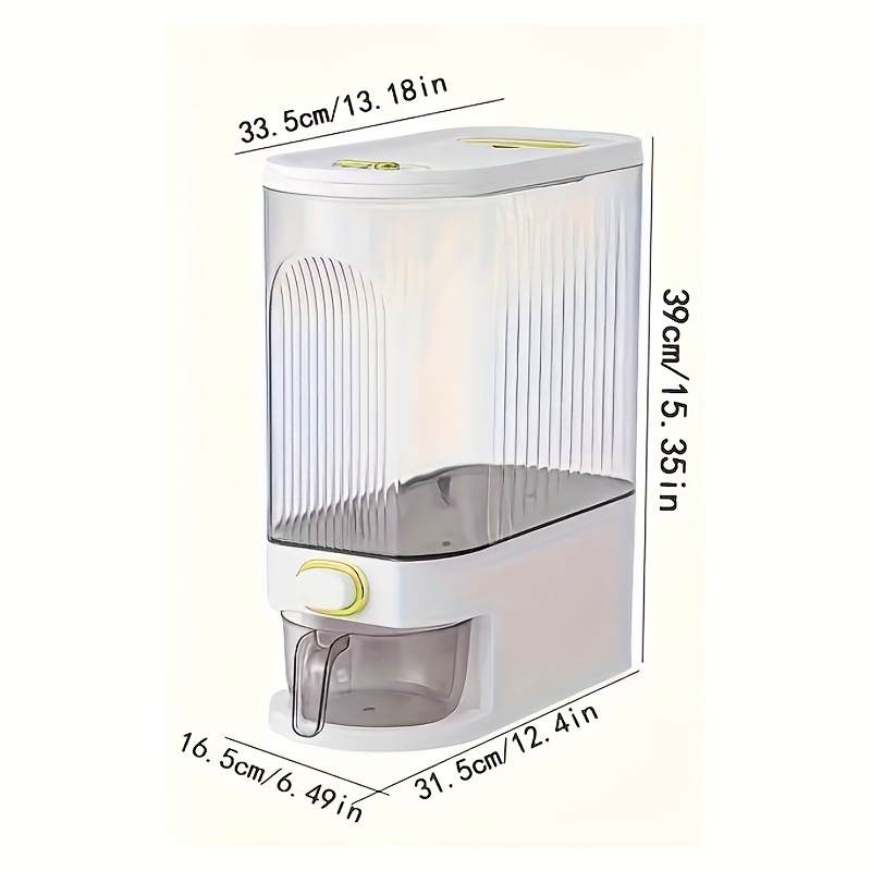 เครื่องจ่ายข้าวสาร 5 กก./10 กก - Food Storage Large Plastic Containers บทวิจารณ์และราคา