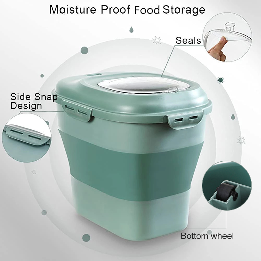 ภาชนะเก็บอาหารสัตว์เลี้ยงแบบพั - Food Storage Large Plastic Containers บทวิจารณ์และราคา