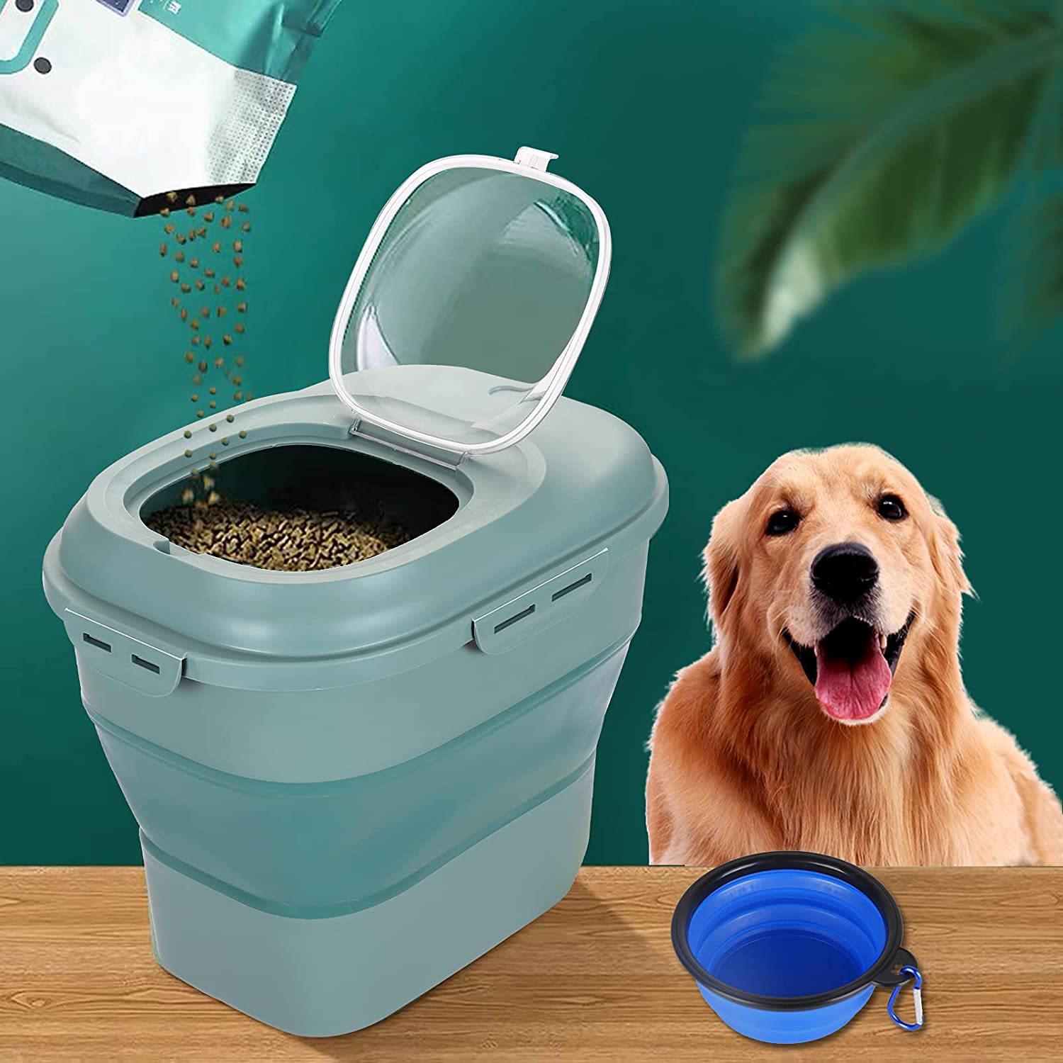ภาชนะเก็บอาหารสัตว์เลี้ยงแบบพั - Food Storage Large Plastic Containers บทวิจารณ์และราคา