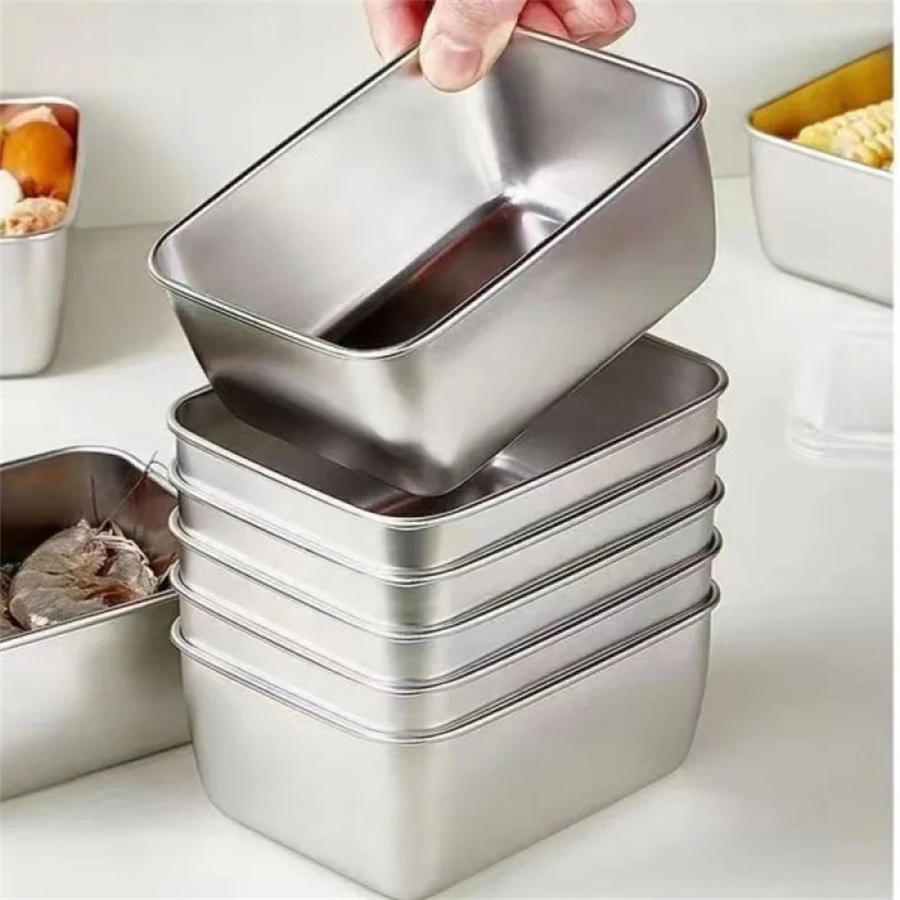1/3/5pcs สแตนเลสกล่องเก็บอาหาร - Food Storage Cupboard บทวิจารณ์และราคา