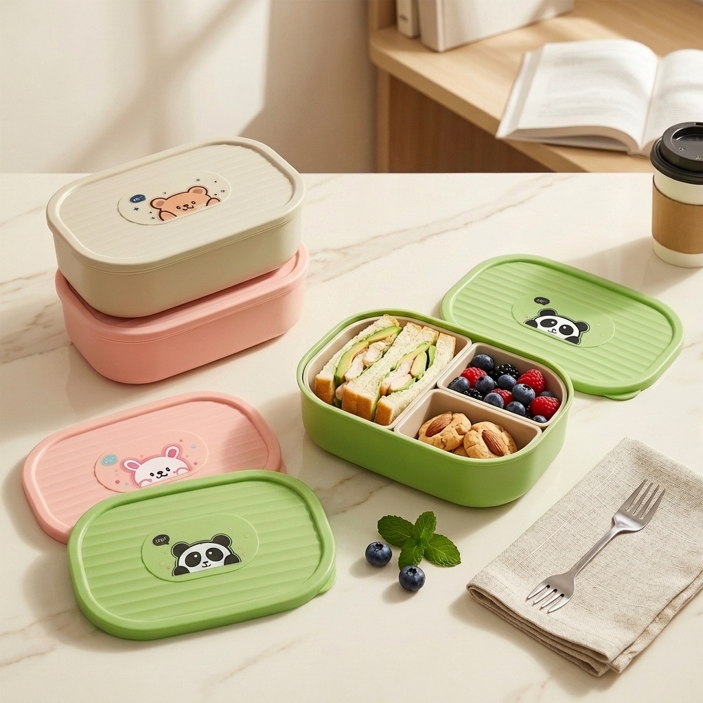 กล่องอาหารกลางวันพลาสติกน่ารัก - Food Storage Oven Safe บทวิจารณ์และราคา