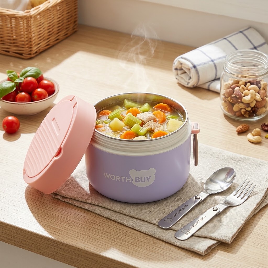 กล่องอาหารกลางวันเก็บความร้อนส - Food Storage Thermos บทวิจารณ์และราคา